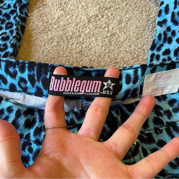 Bubblegum Blue Leopard Jeans 11/12 - Picture 2 of 5